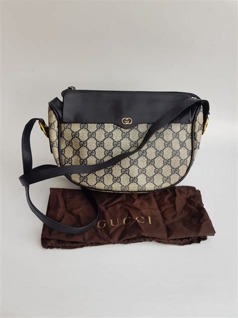 navy gucci bag|gucci genuine leather handbags.